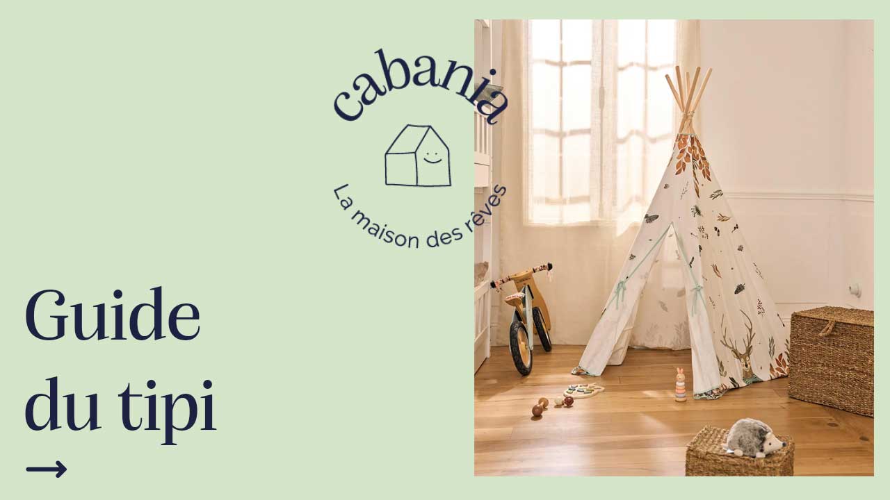 Miniatures de guides et tipis pour jeux de société, campement ou décoration enfantine.