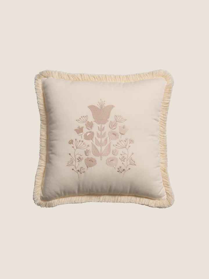 Boho pillow with embroidered motifs - Cabania