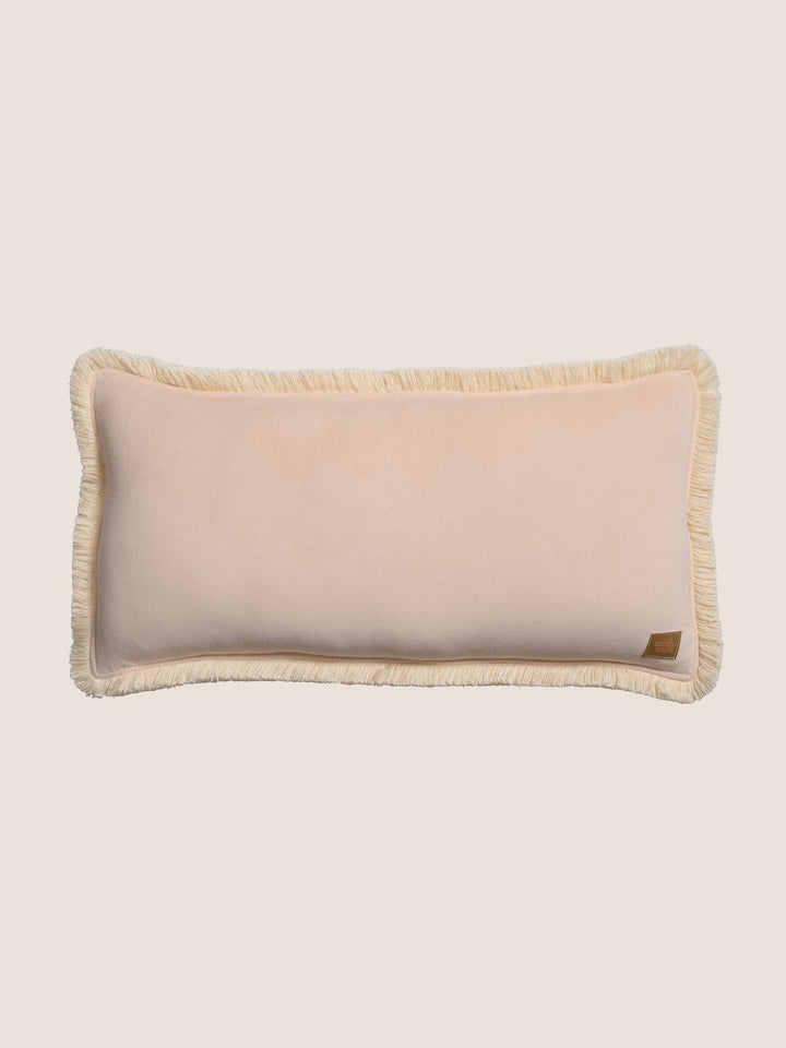Soft Velvet Latte bolster with bangs - Cabania