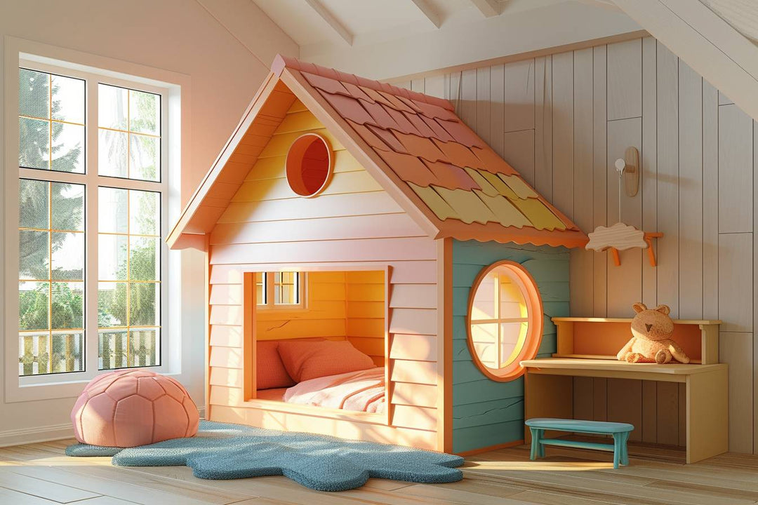 Comment combiner un lit cabane avec un bureau d'enfant ?