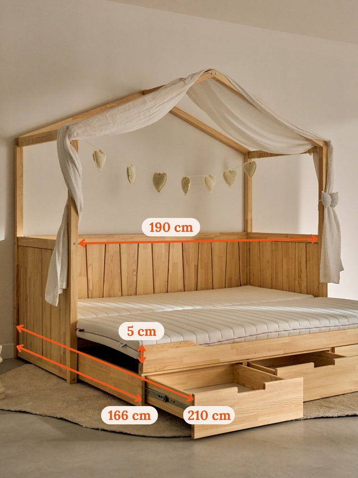 Lit cabane gigogne Calvi
