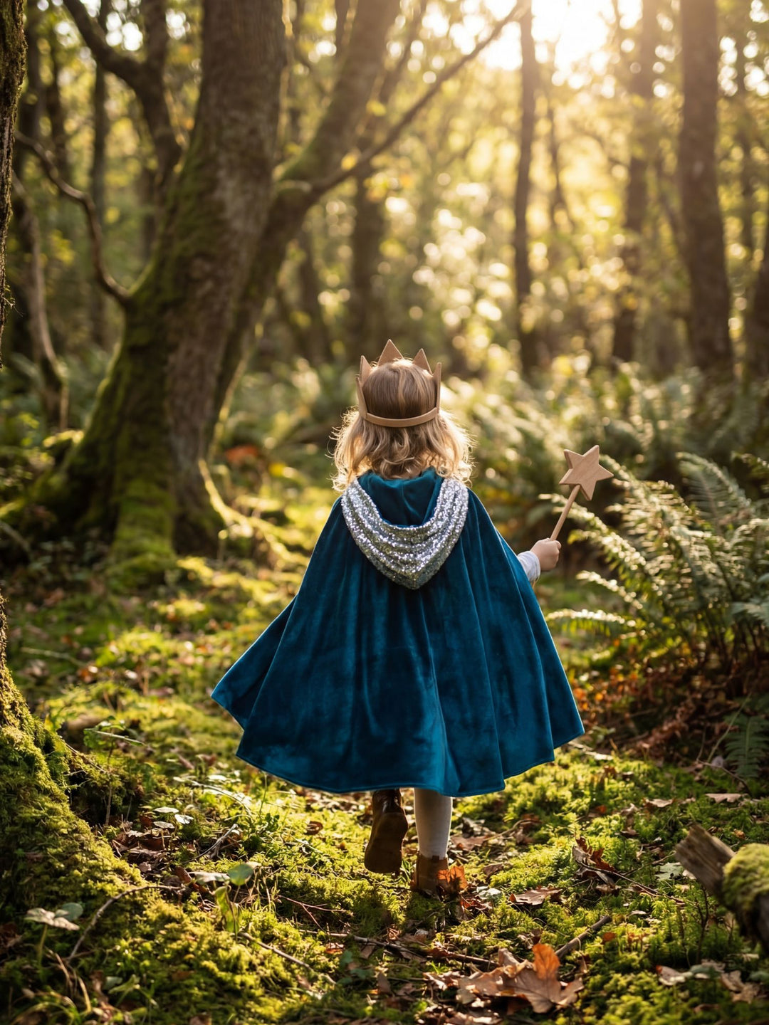 Cape Magique en Velours à Capuche - Déguisement Enfant