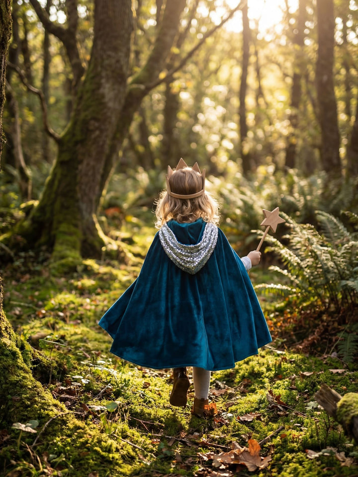 Cape Magique en Velours à Capuche - Déguisement Enfant