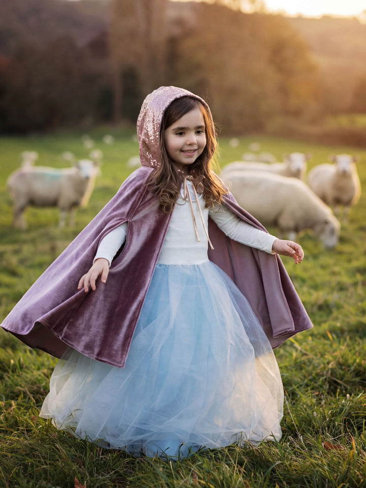 Cape Magique en Velours à Capuche - Déguisement Enfant