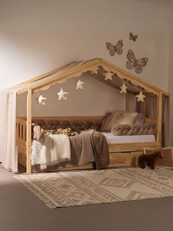 Naturel / Sans barrière / Tiroir rangement