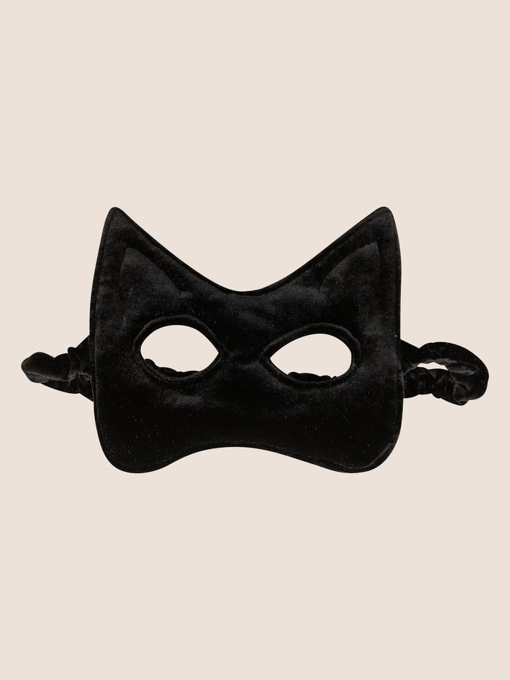 Masque Chat Noir en Velours - Déguisement Enfant