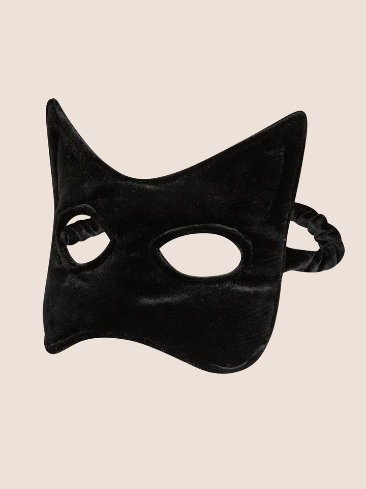Masque Chat Noir en Velours - Déguisement Enfant