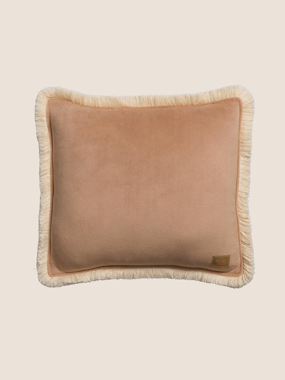 Soft Velvet Caramel pillow with bangs - Cabania